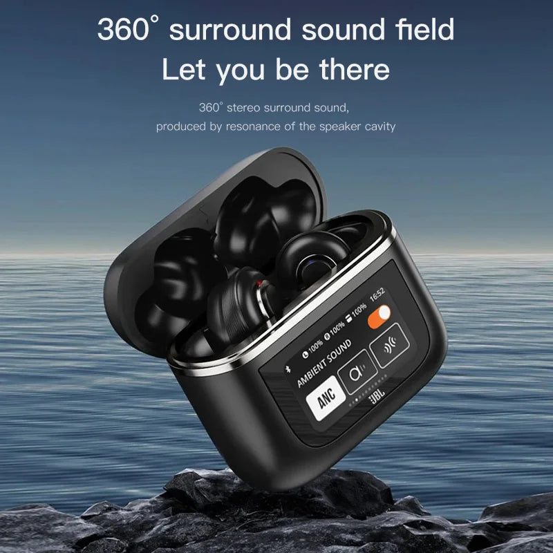 JBL Tour Pro 2 True Wireless Bluetooth Earphones with Noise Cancelling and LED Display Case