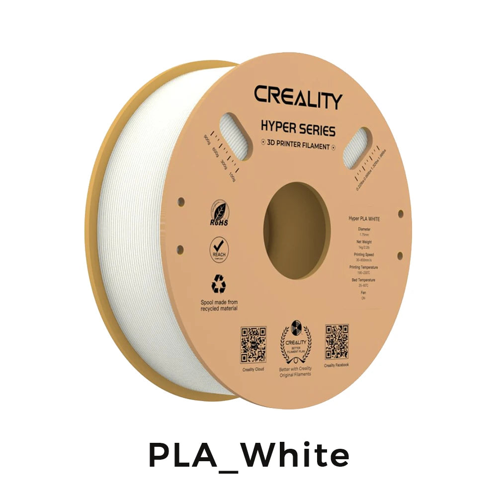 Creality 3D Printer Filament 1.75mm – 1KG Spool (PLA, PETG, ABS, TPU) – Multiple Colour Options