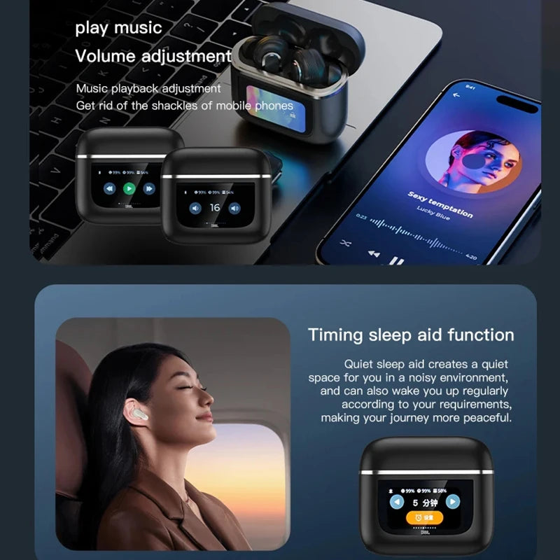 JBL Tour Pro 2 True Wireless Bluetooth Earphones with Noise Cancelling and LED Display Case