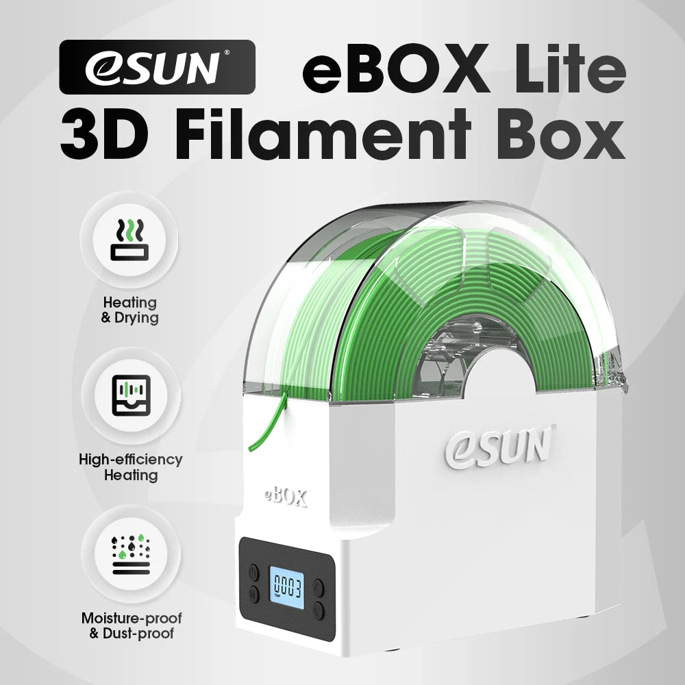 eSUN 3D Printing Filament Storage Box – Versatile Filament Dryer and Organiser