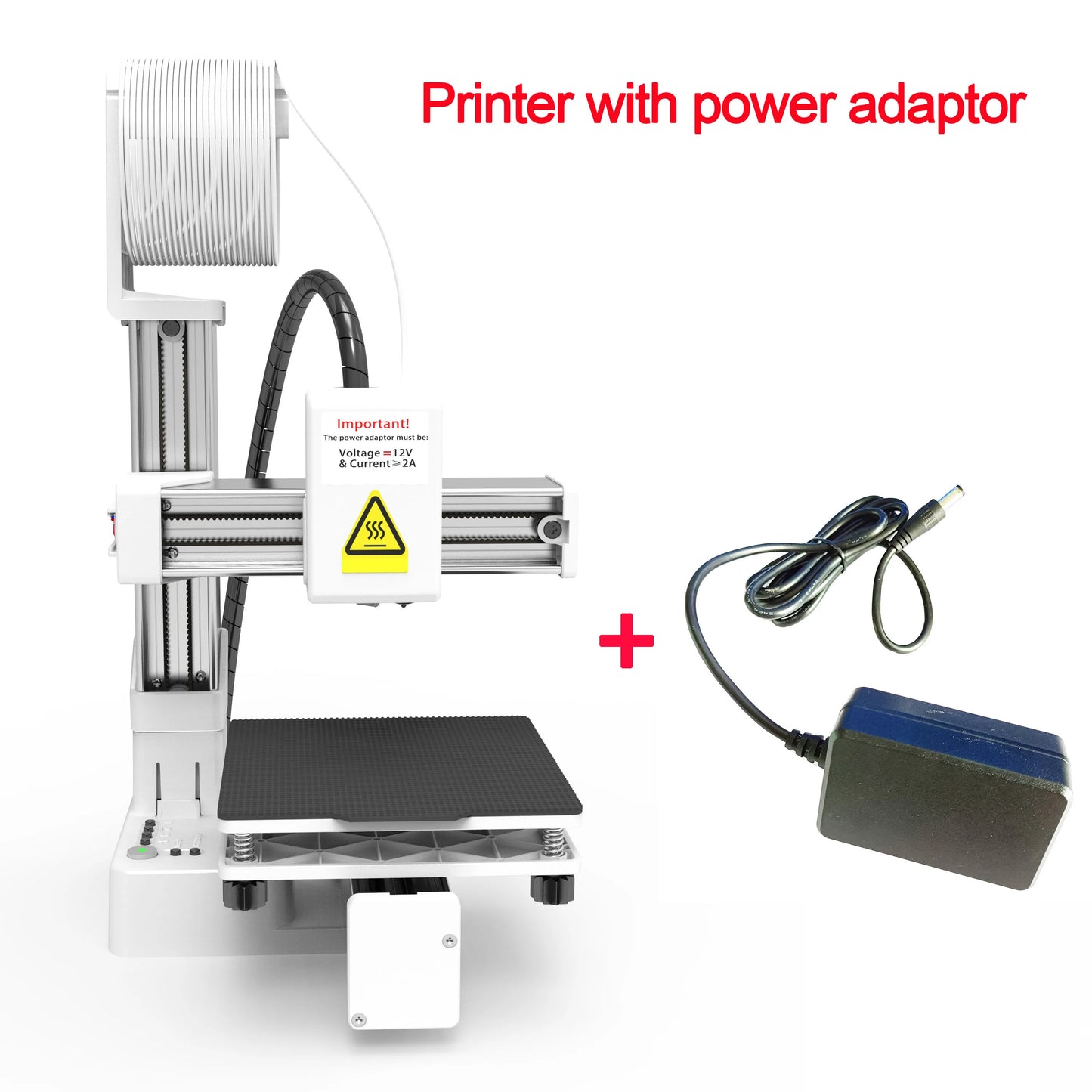 EasyThreed Entry-Level 3D Printer – Compact, PLA/TPU Compatible, Includes Power Adapter