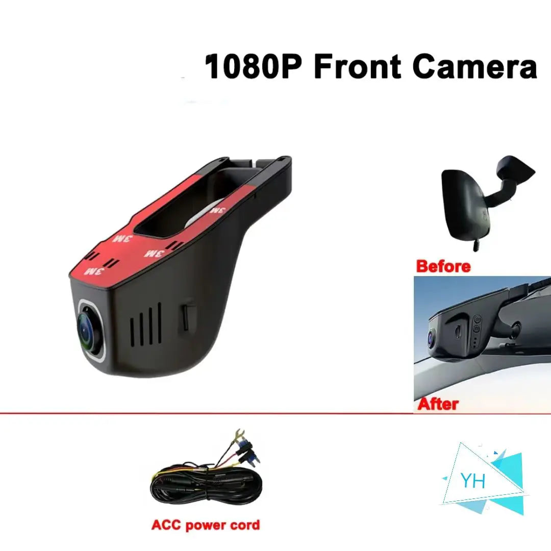 4K WiFi Car Dash Cam – 2160P Driving Recorder with APP Control & 24H Parking Monitor