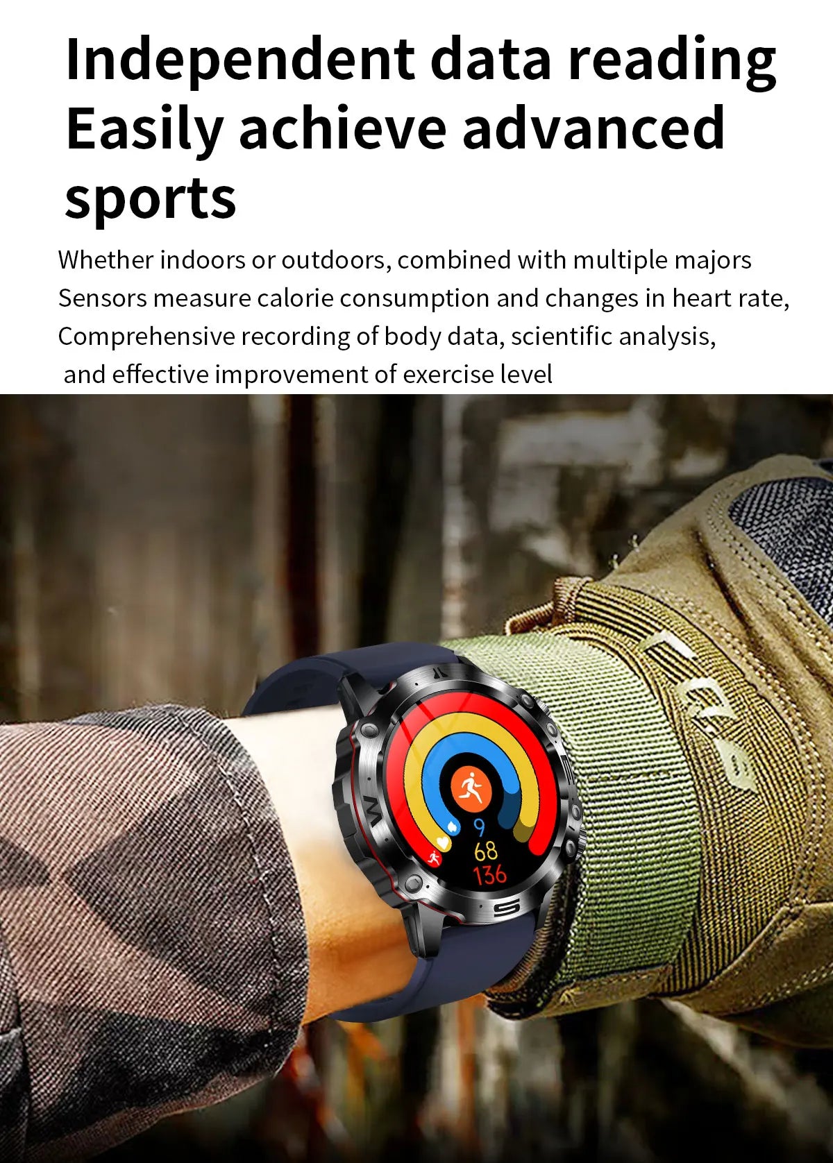 Smartwatch Health: ECG+PPG, Uric Acid, Glucose, Lipids Monitoring, Sports & Bluetooth Calls.