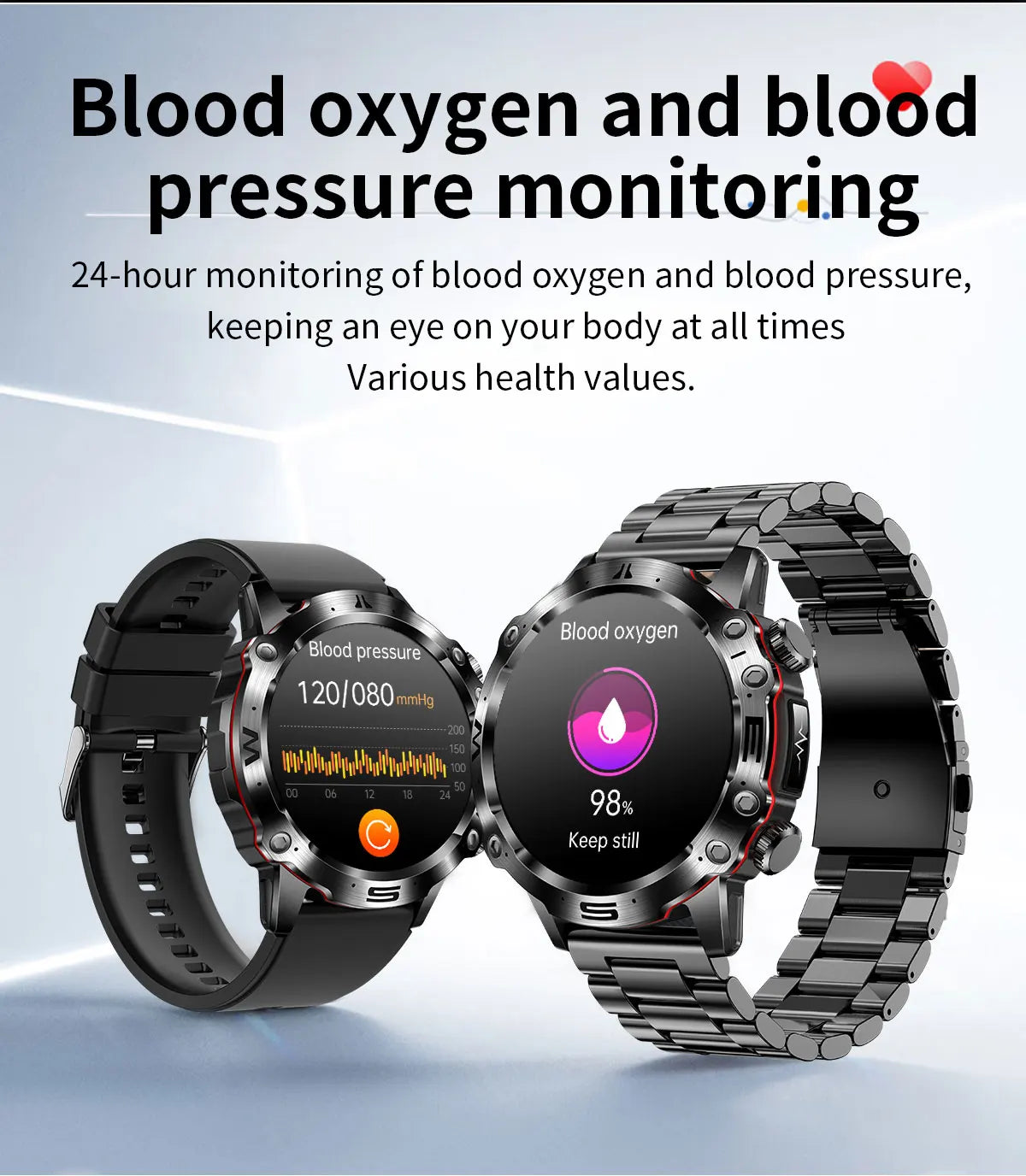 Smartwatch Health: ECG+PPG, Uric Acid, Glucose, Lipids Monitoring, Sports & Bluetooth Calls.