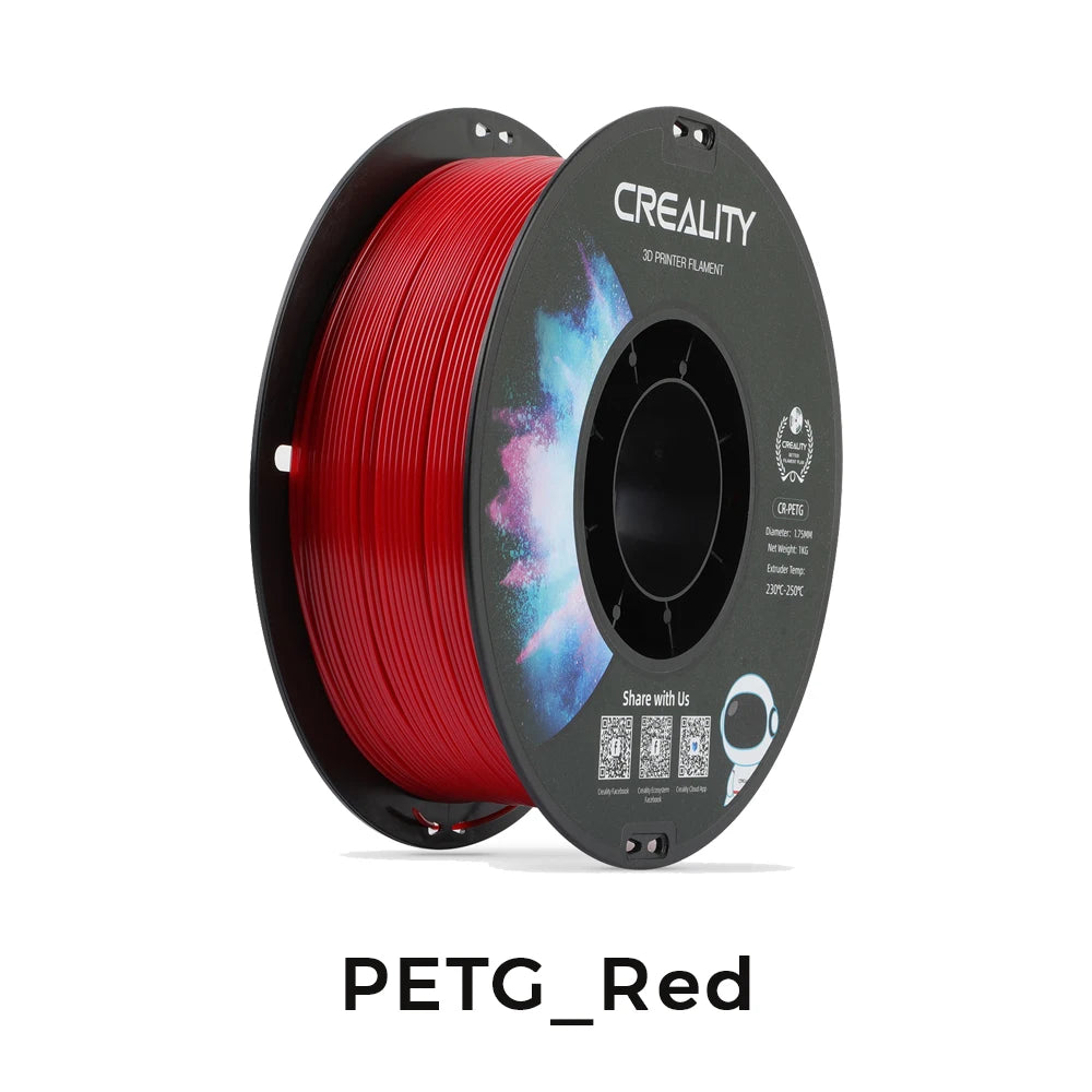 Creality 3D Printer Filament 1.75mm – 1KG Spool (PLA, PETG, ABS, TPU) – Multiple Colour Options