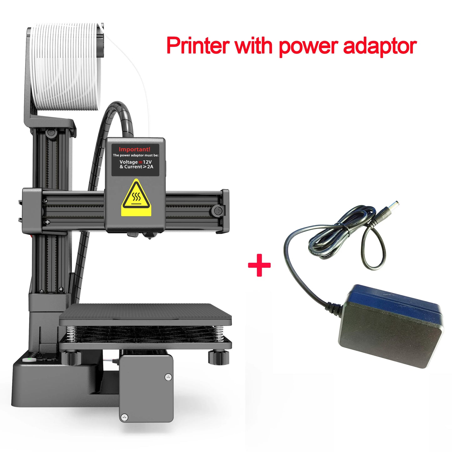 EasyThreed Entry-Level 3D Printer – Compact, PLA/TPU Compatible, Includes Power Adapter