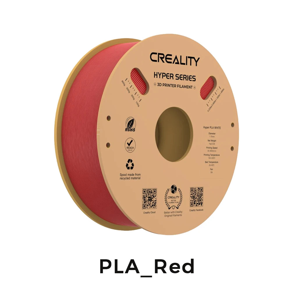 Creality 3D Printer Filament 1.75mm – 1KG Spool (PLA, PETG, ABS, TPU) – Multiple Colour Options