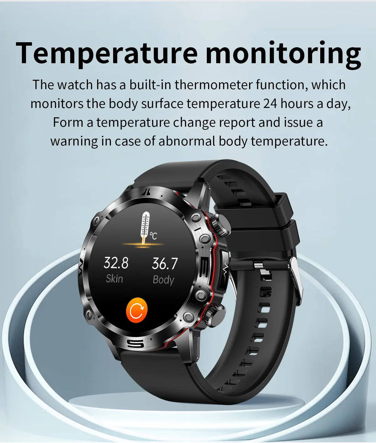 Smartwatch Health: ECG+PPG, Uric Acid, Glucose, Lipids Monitoring, Sports & Bluetooth Calls.