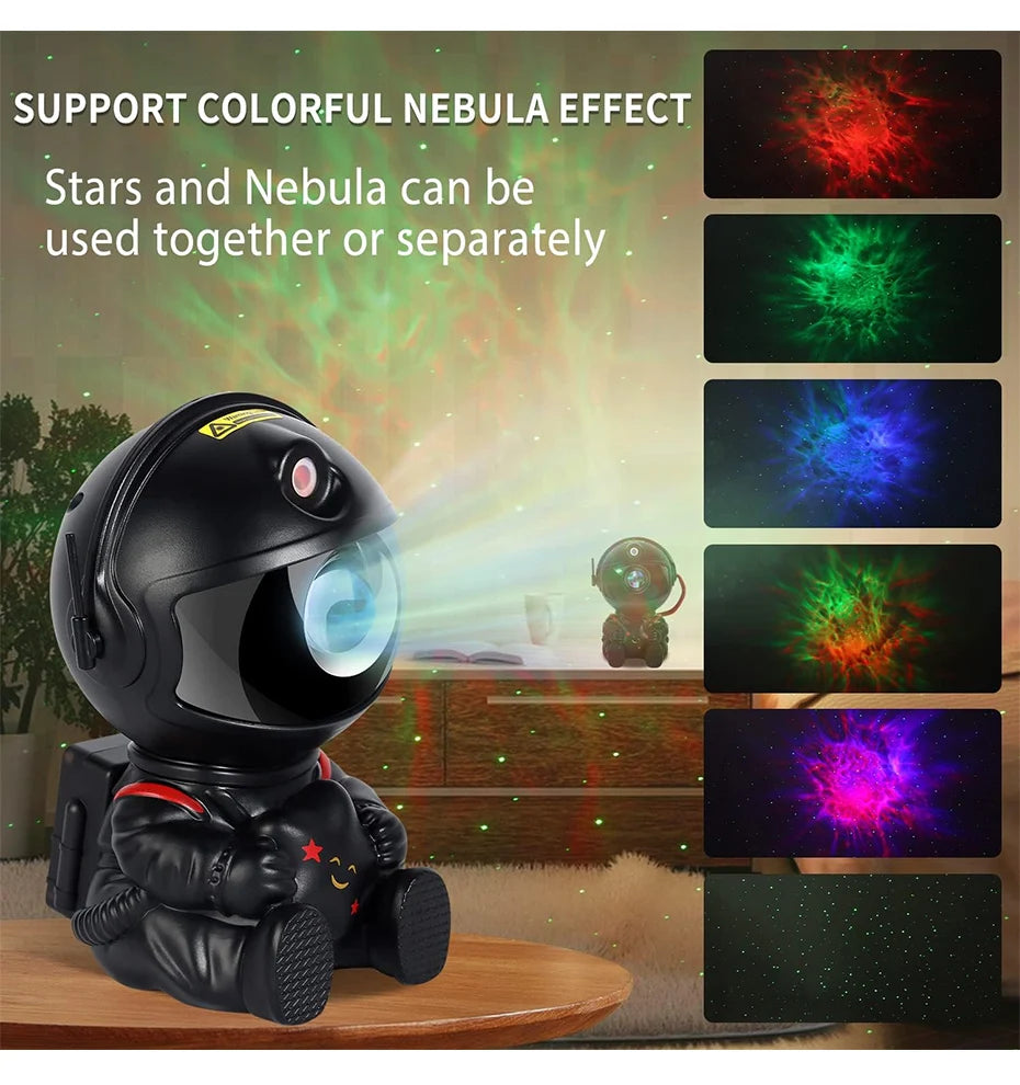 Astronaut Galaxy Projector – Starry Sky & 3D Nebula LED Light.