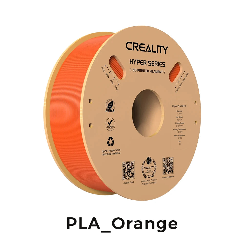 Creality 3D Printer Filament 1.75mm – 1KG Spool (PLA, PETG, ABS, TPU) – Multiple Colour Options