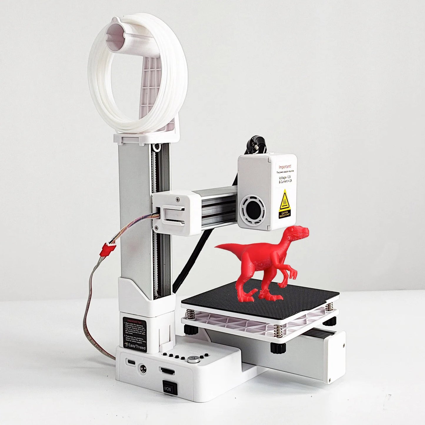 EasyThreed Entry-Level 3D Printer – Compact, PLA/TPU Compatible, Includes Power Adapter