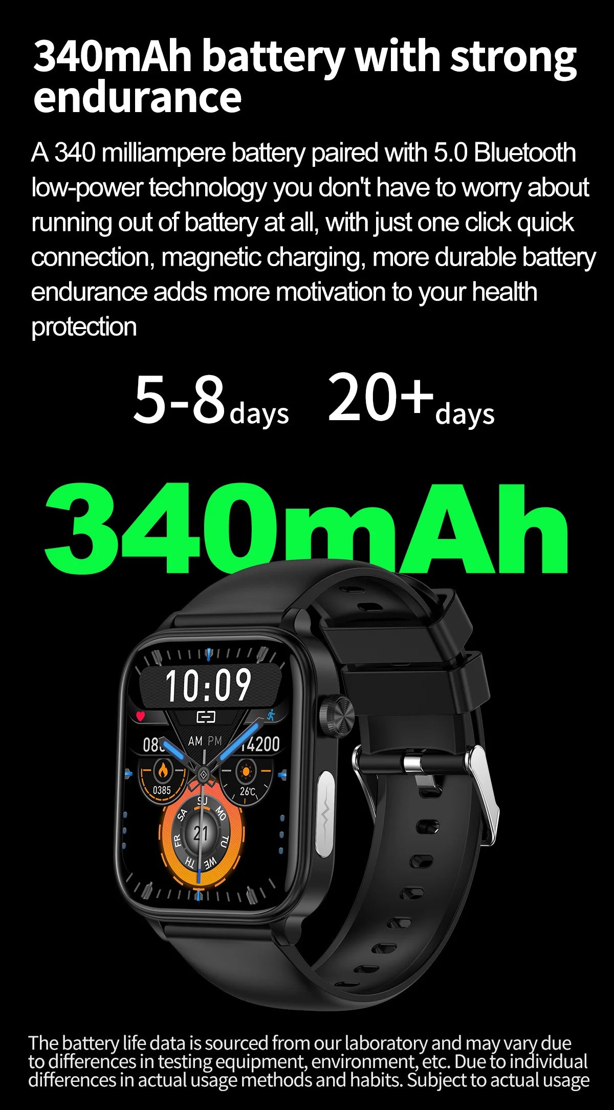 AI Health Smartwatch 2024: ECG+PPG, Medical Diagnosis, Uric Acid, Glucose, Lipids, Bluetooth Calls.