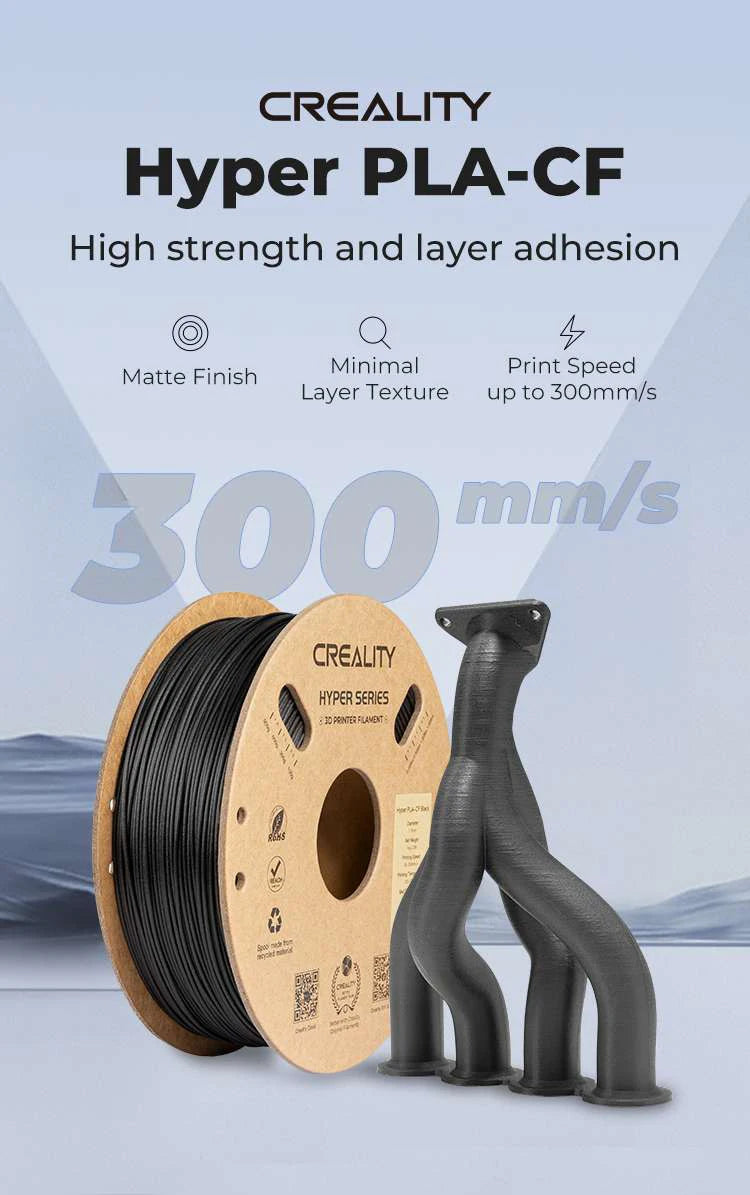 Creality 3D Printer Filament 1.75mm – 1KG Spool (PLA, PETG, ABS, TPU) – Multiple Colour Options