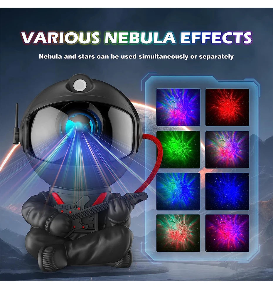 Astronaut Galaxy Projector – Starry Sky & 3D Nebula LED Light.