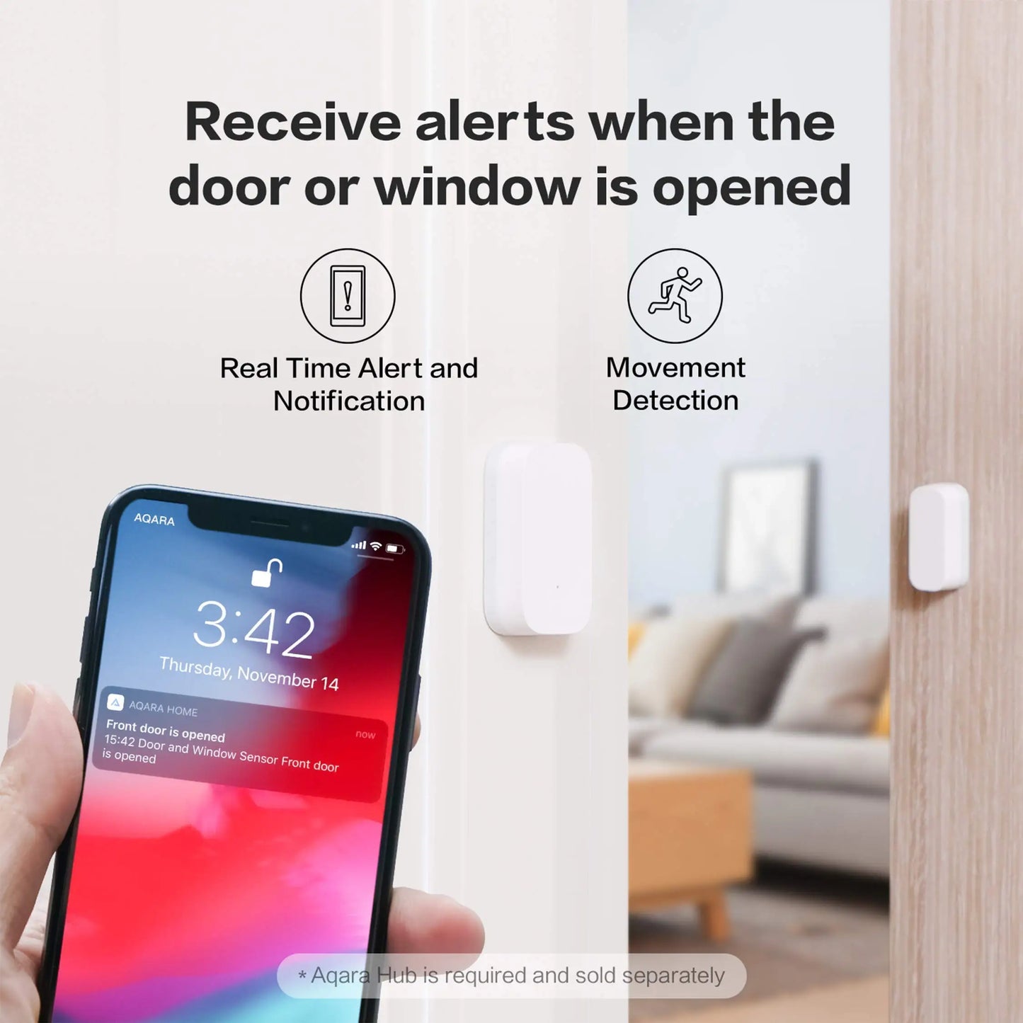 Aqara Smart Door and Window Sensor Zigbee – Wireless Connection for Smart Home Systems