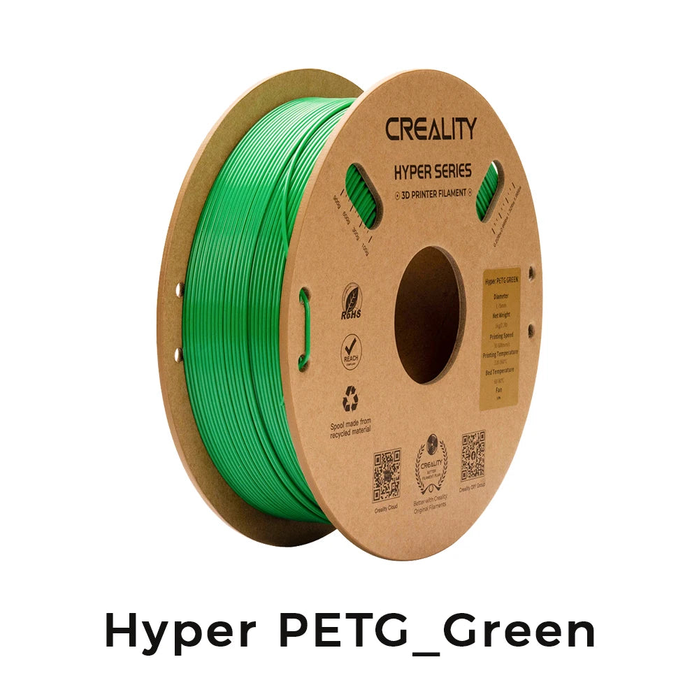 Creality 3D Printer Filament 1.75mm – 1KG Spool (PLA, PETG, ABS, TPU) – Multiple Colour Options