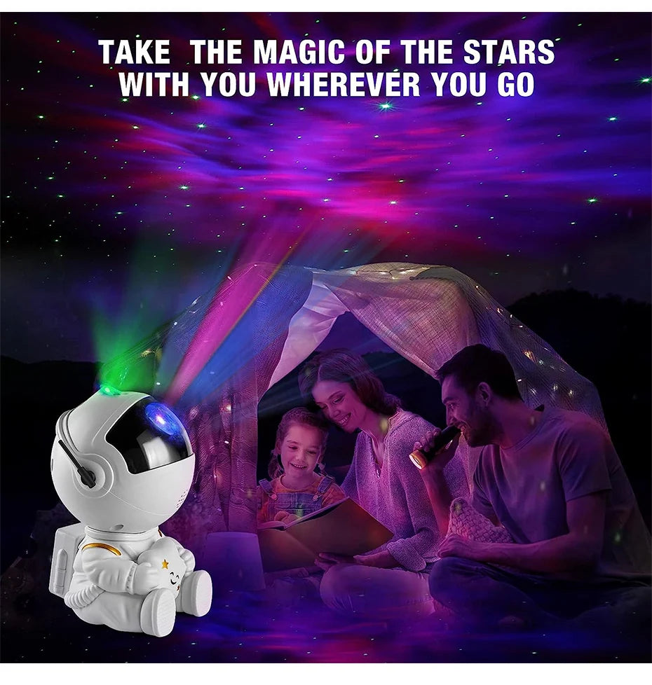 Astronaut Galaxy Projector – Starry Sky & 3D Nebula LED Light.