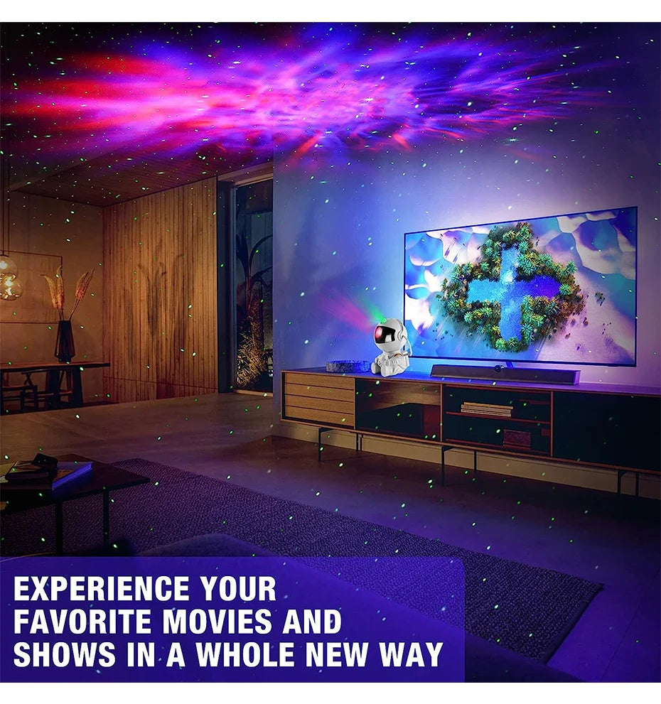 Astronaut Galaxy Projector – Starry Sky & 3D Nebula LED Light.