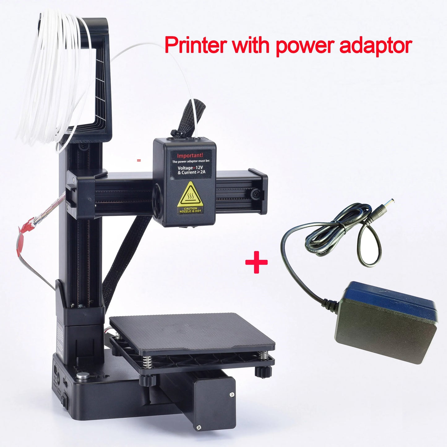 EasyThreed Entry-Level 3D Printer – Compact, PLA/TPU Compatible, Includes Power Adapter