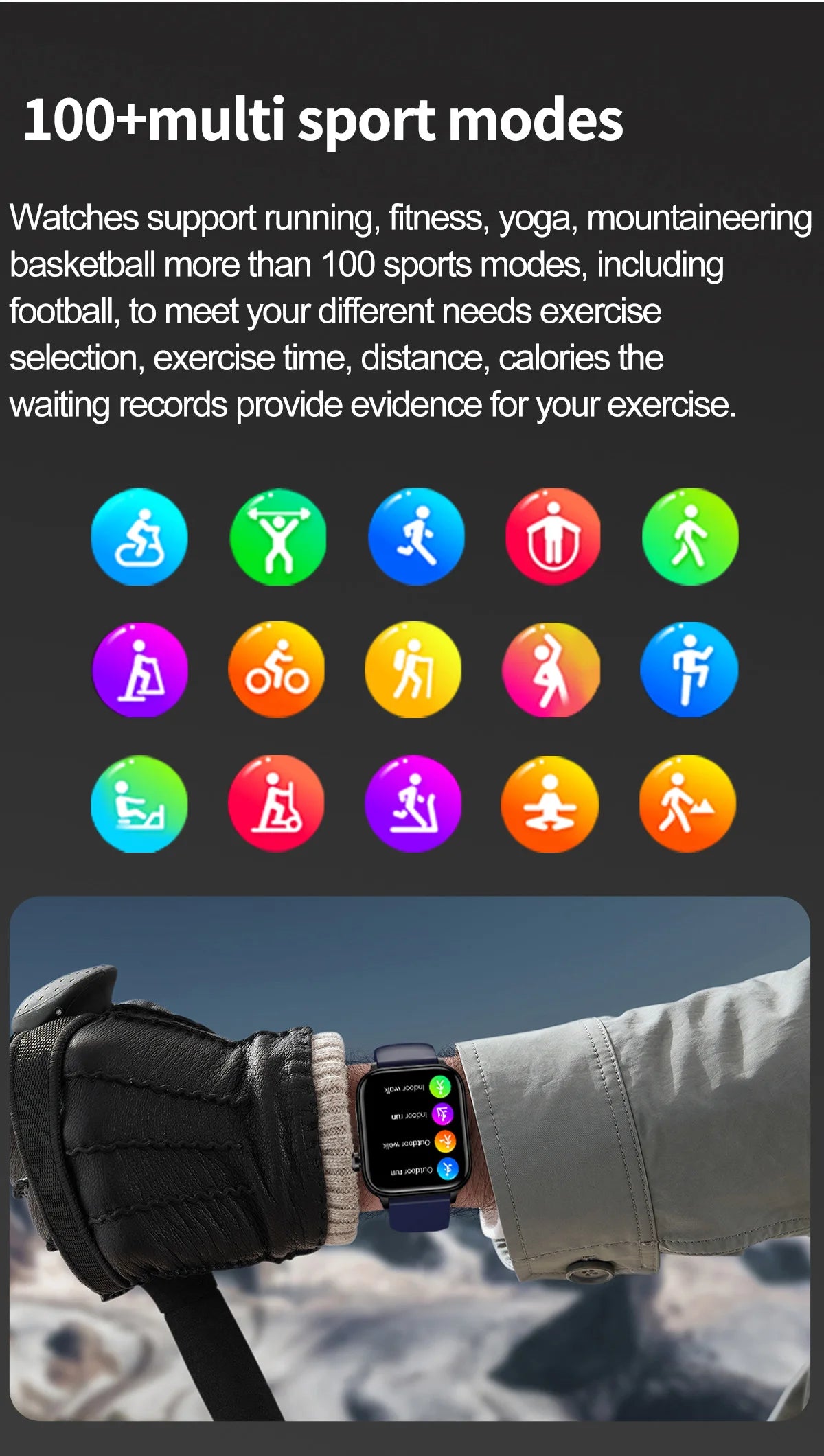 AI Health Smartwatch 2024: ECG+PPG, Medical Diagnosis, Uric Acid, Glucose, Lipids, Bluetooth Calls.