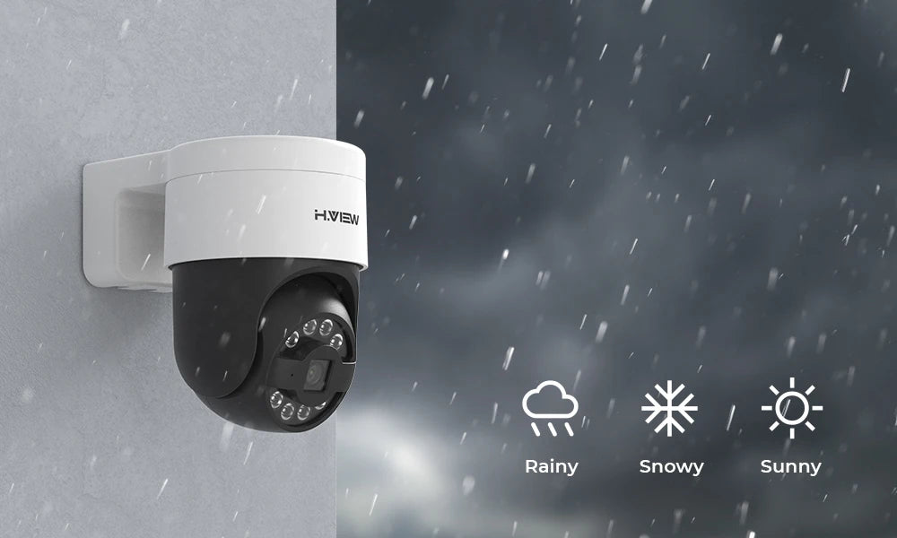 H.View 4K/8MP PoE IP Security Camera – PTZ, Two-Way Audio & Outdoor Surveillance