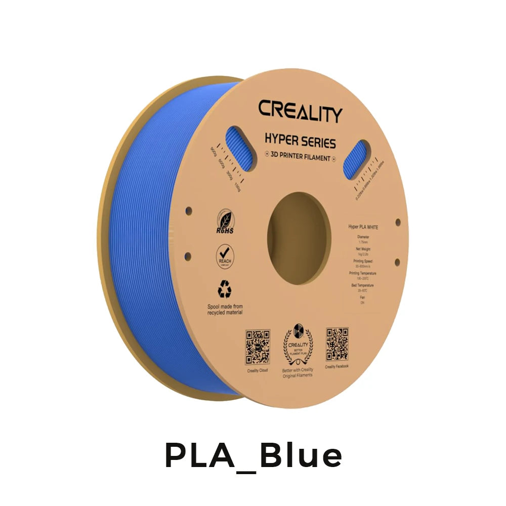 Creality 3D Printer Filament 1.75mm – 1KG Spool (PLA, PETG, ABS, TPU) – Multiple Colour Options