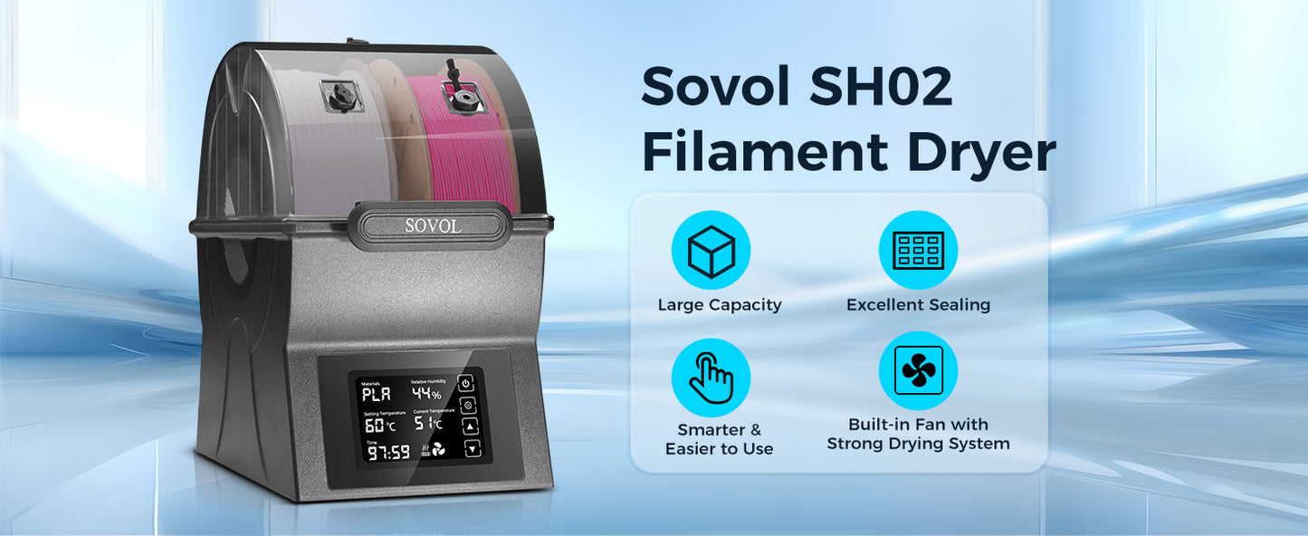 Sovol SH02 Filament Dryer Box – Efficient Filament Drying and Storage Solution
